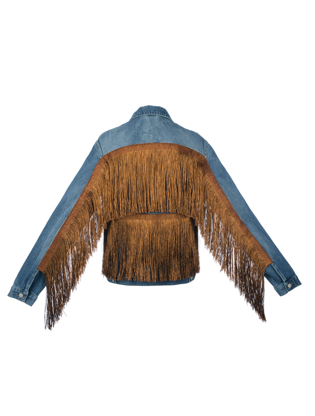 Copper Tassel Denim Jacket