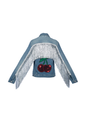 Tinsel Cherry Denim Jacket