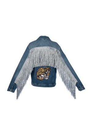 Tiger Tassel Denim Jacket