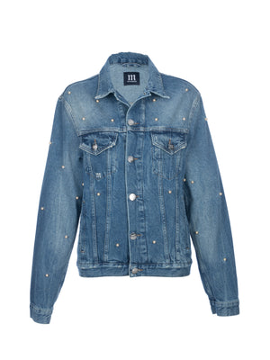 Caramel Pearl Denim Jacket