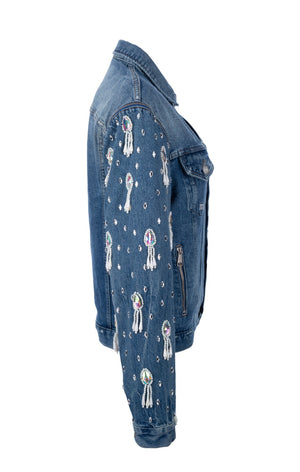 Arm Change Pearl Denim Jacket