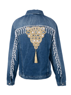 Pearly Gold Denim Jacket