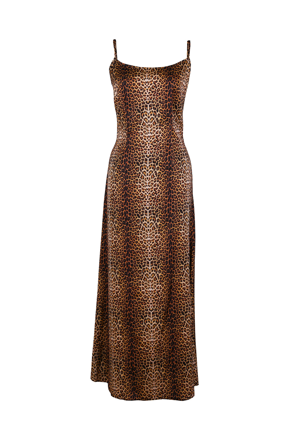 Rose Leopard Long Dress