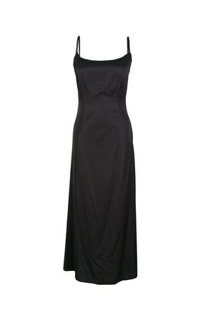 Rose Black Long Dress