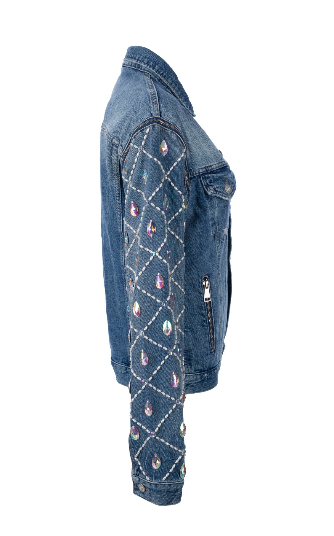 Arm Change Peral Denim Jacket