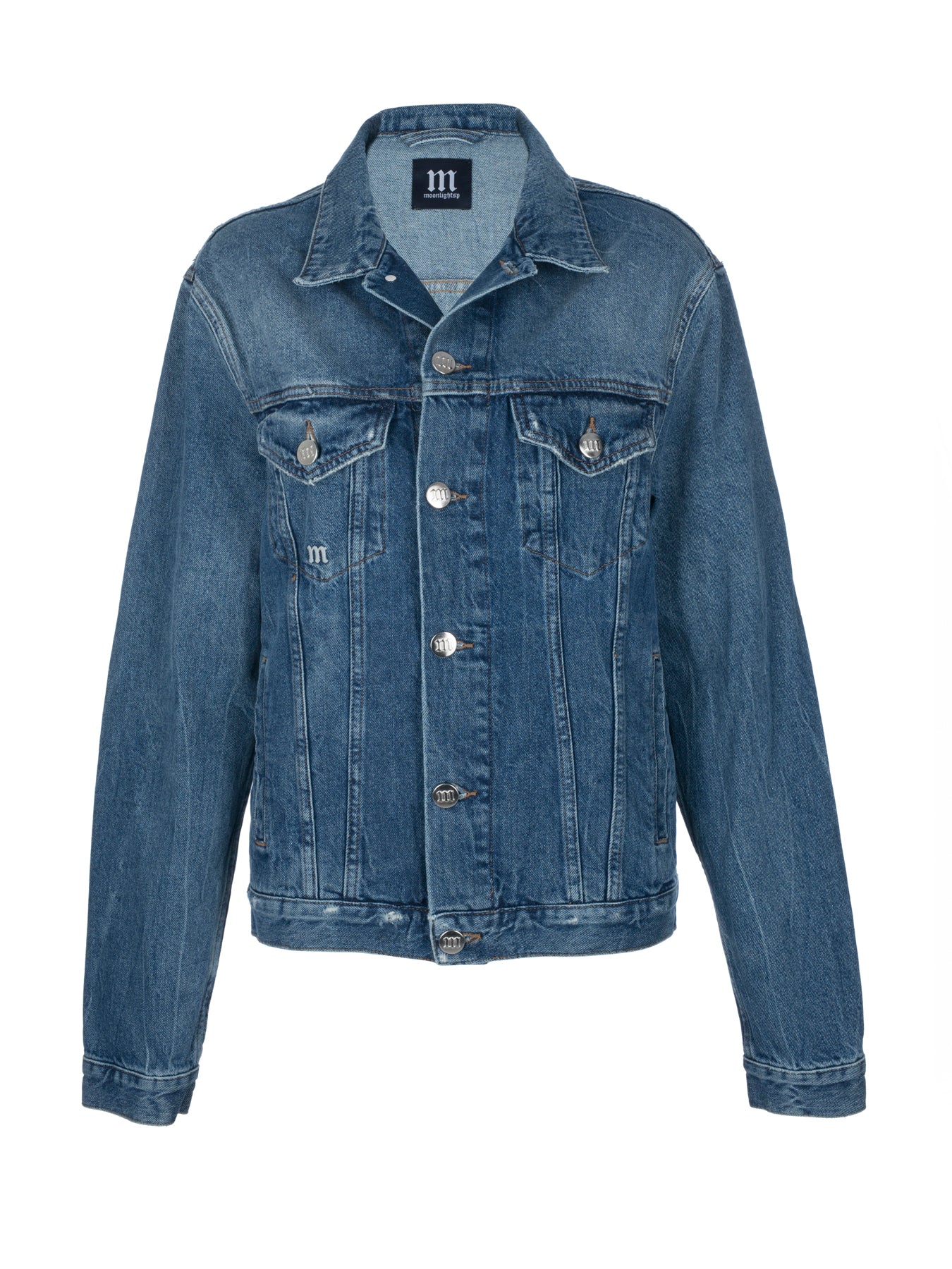 Glitter Silver Classic Denim Jacket