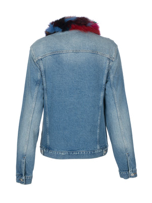 Fox Fur Denim Jacket