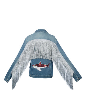 Silver Tassel Denim Jacket