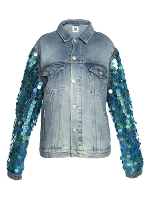 Thetis Glitter Arm Change Denim Jacket