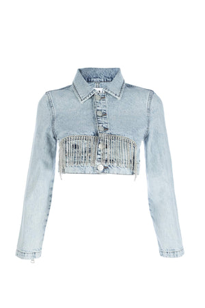 Fantastia Crop Denim Jacket