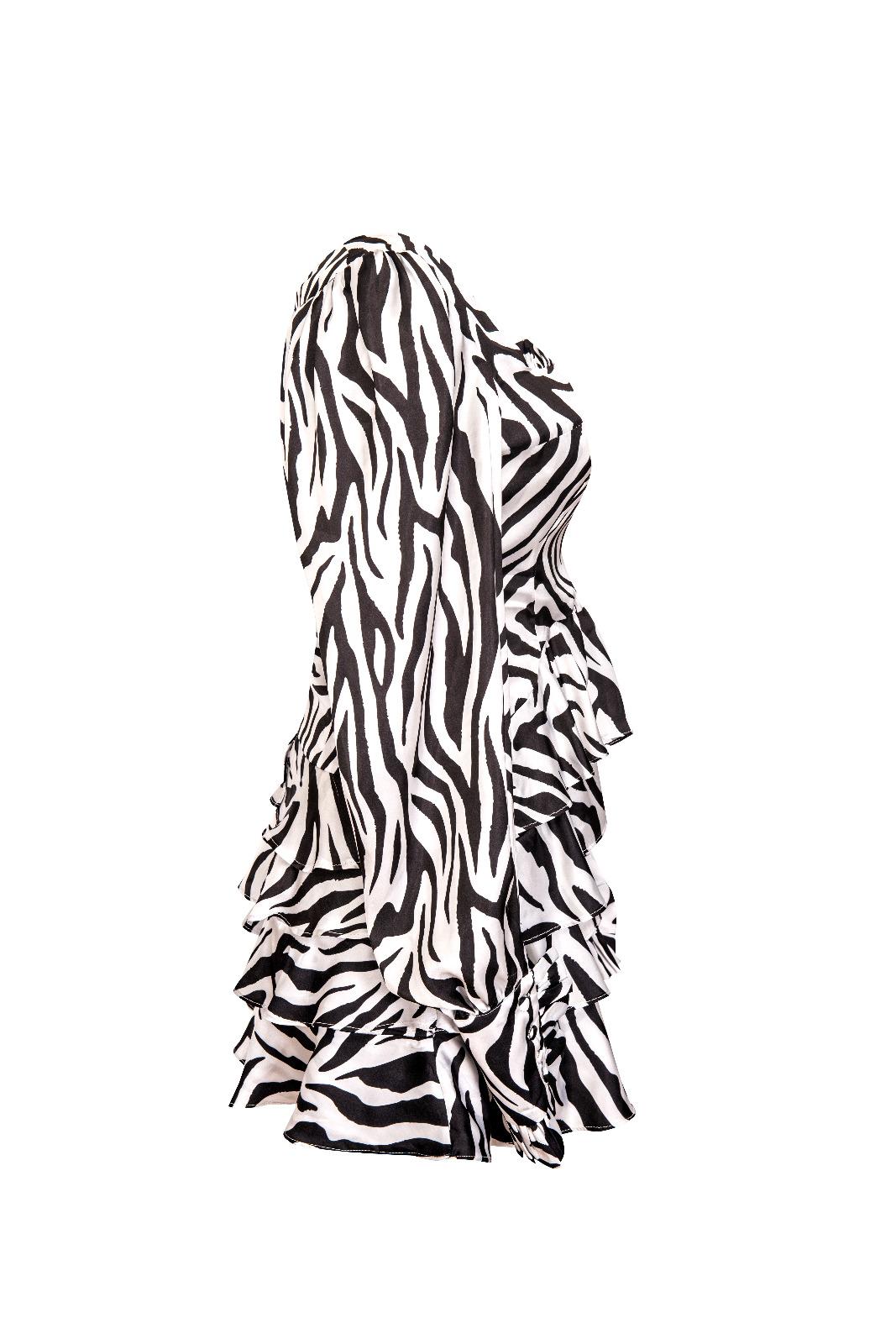 Bloom Black And White Zebra Dress