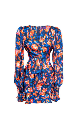 Bloom Navy Blue Orange Dress