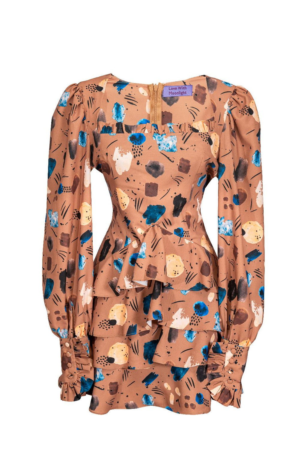 Bloom Brown Print Dress