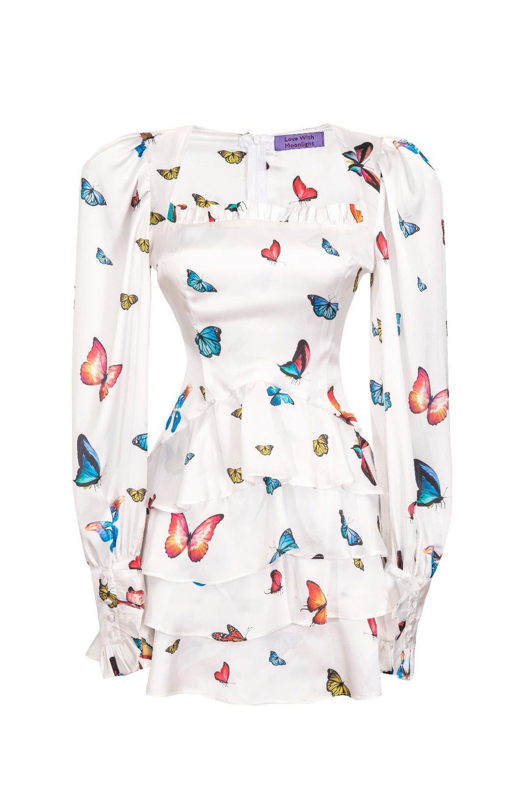 Bloom Butterfly White Dress