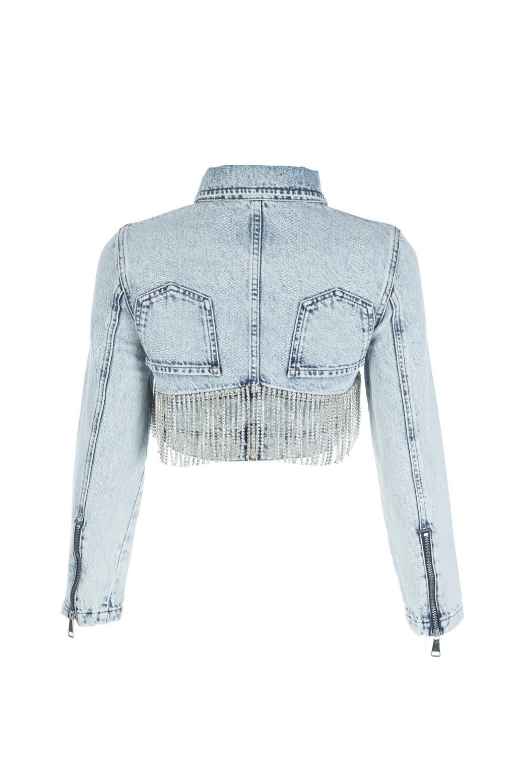 Krasiva Crop Denim Jacket