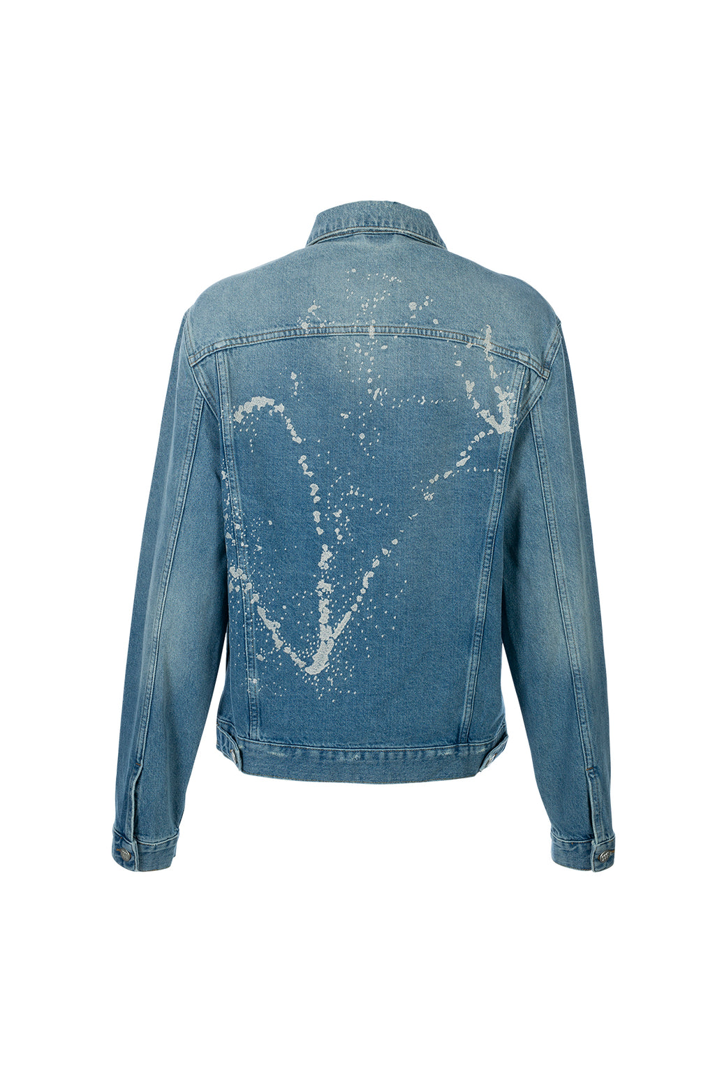 PAINT EMBROIDERY DENIM JACKET