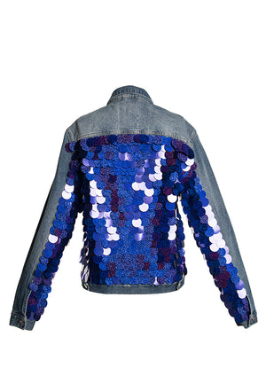 Allie Glitter Denim Jacket